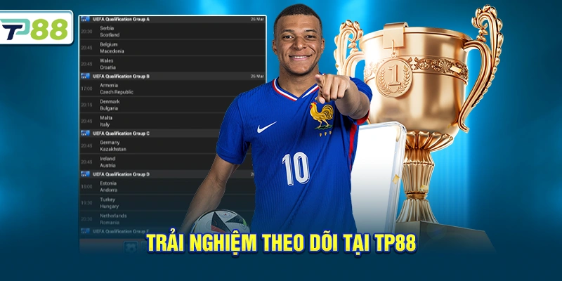 Trải nghiệm theo dõi tại Tp88